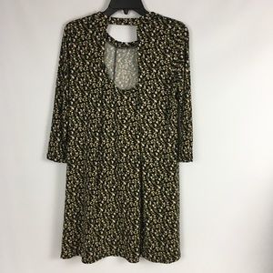BCBGeneration Dress Floral Print Back Key Hole Detail M
